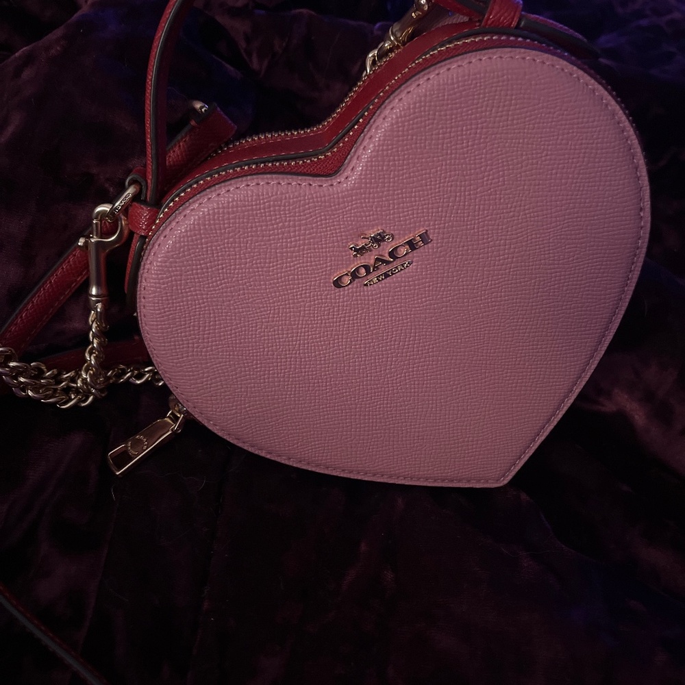 Coach purse pink and red used once